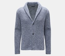 Cardigan 'Rainbow' rauchblau/weiß