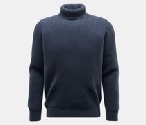 Cashmere Rollkragenpullover graublau