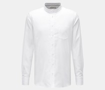 Oxfordhemd 'Vintage Oxford Collar Shirt' Grandad-Kragen weiß