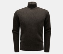 Rollkragenpullover dark olive