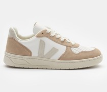 Sneaker 'V-10 Chromefree Leather' weiß/beige/hellgrau