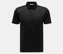 Jersey-Poloshirt 'Luca' schwarz