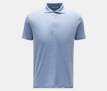 Leinen Jersey-Poloshirt 'Laurin' rauchblau