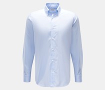 Oxford-Hemd Button-Down-Kragen pastellblau