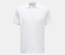 Frottee-Poloshirt 'Terry Polo' weiß