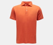 Poloshirt 'Linen Polo' orange