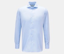 Oxfordhemd 'Nando' Haifisch-Kragen pastellblau
