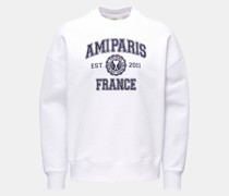 Rundhals-Sweatshirt weiß