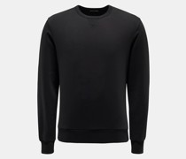 Rundhals-Sweatshirt schwarz