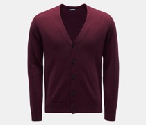 Cashmere Cardigan bordeaux