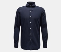 Business Hemd 'Sergio Napoli' Haifisch-Kragen dark navy