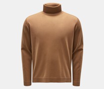 Merino Rollkragenpullover hellbraun