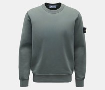 Rundhals-Sweatshirt graugrün