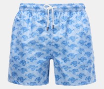 Badeshorts 'Madeira Airstop' rauchblau/hellblau