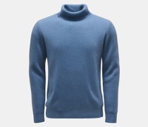 Cashmere Rollkragenpullover rauchblau