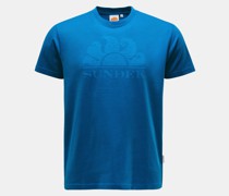 Rundhals-T-Shirt blau