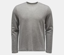 Rundhals-Longsleeve grau