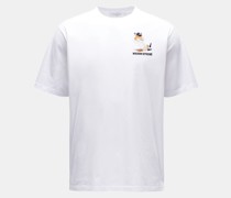Rundhals-T-Shirt weiß