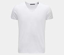 V-Neck T-Shirt weiß