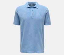 Frottee-Poloshirt 'Terry Polo' hellblau
