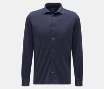Jersey-Hemd 'Jason' Haifisch-Kragen navy
