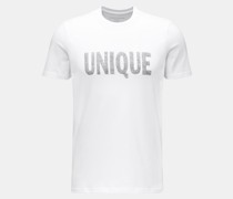 Rundhals-T-Shirt weiß