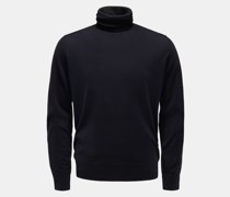 Feinstrick-Rollkragenpullover dark navy