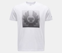 Rundhals-T-Shirt 'Get In Line' weiß