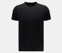 Rundhals-T-Shirt schwarz