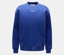 Rundhals-Sweatshirt blau