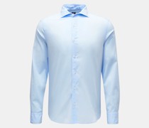 Casual Hemd 'Sean' Haifisch-Kragen hellblau