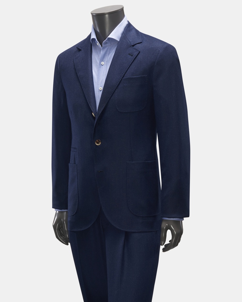Herren Bekleidung Anzüge Brunello Cucinelli Andere materialien anzuge in Blau für Herren 
