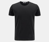 R-Neck T-Shirt 'Egon' schwarz