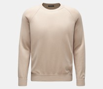 Rundhalspullover 'Foggy Crew' beige