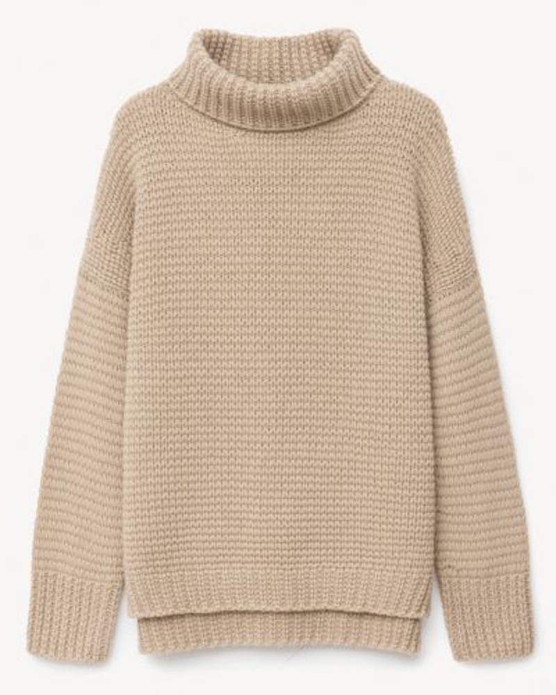 Iris von Arnim Damen Stonewashed Kaschmirpullover Rollkragen JAMILA