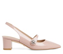 CRYSTAL FLEUR 50 BLOCK SLINGBACK