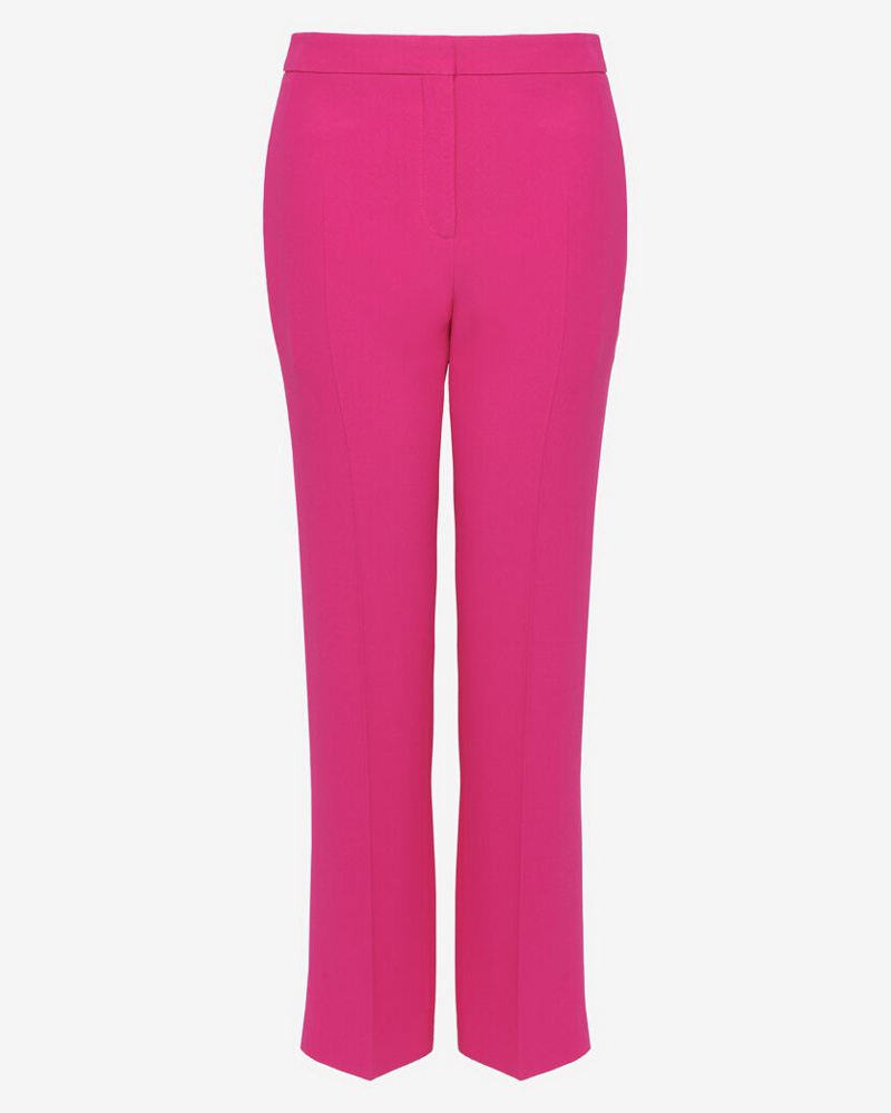 Alexander McQueen Damen Zigarettenhose aus Blatt-Crêpe Alexander McQueen Damen Zigarettenhose aus Blatt-Crêpe