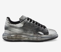 Transparenter Oversized-Sneaker mit Pixel-Motiv