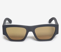 Abgewinkelte rechteckige McQueen Sonnenbrille