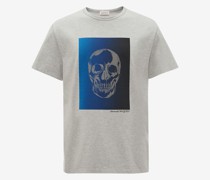 T-Shirt mit Dégradé-Skull
