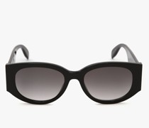 Ovale Sonnenbrille mit Mc Queen-Graffiti-Motiv