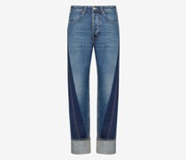 Jeans mit gedrehten Streifen