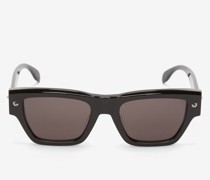 Spike Studs Rectangular Sunglasses