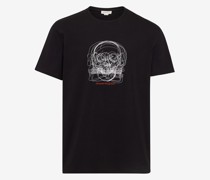 T-Shirt mit Sketch Skull