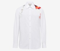 Bowlingshirt mit Obscured Flower-Gutband-Motiv