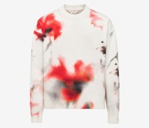 Pullover mit Obscured Flower-Print