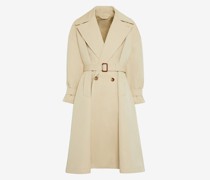 Trenchcoat mit überschnittenen Schultern
