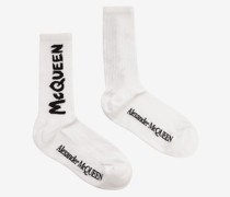 Socken mit McQueen-Graffiti-Motiv