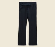 Ausgestellte Hose aus Punto Milano mit Riegeldetail