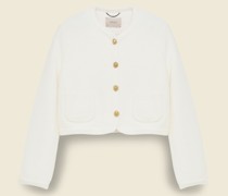 BOXY CHASSEUR JACKET MIT TOWELLING-EFFEKT